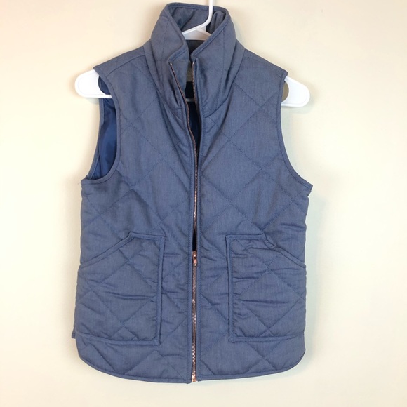 Peach Love California Blue Vest Rose Gold Zip S - Picture 3 of 6